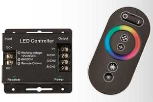 PRINCIPAL P-C318 RGB CONTROLLER W/RF REMOTE CONTROL